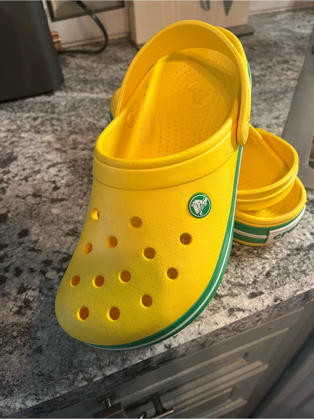 Crocs Crocband Clogs Yellow Green Lemon Grass Unisex M6 W8